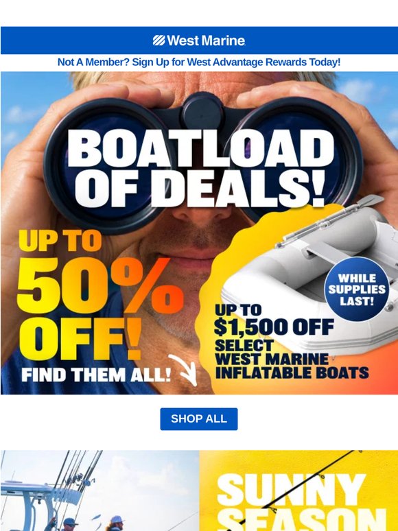 Don't Miss BOATLOADS of Deals!
