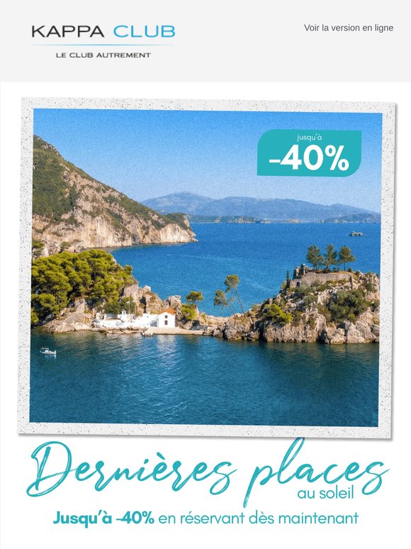 🌴 Vos vacances d'été à prix réduits : jusqu'à -40%