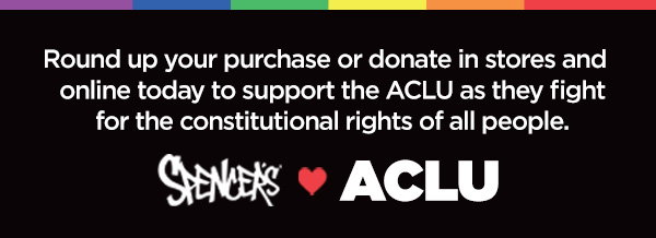Round up your purchase or donate to support the ACLU
