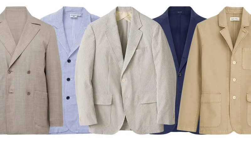Image may contain: Blazer, Clothing, Coat, Jacket, Home Decor, Linen, Formal Wear, and Suit