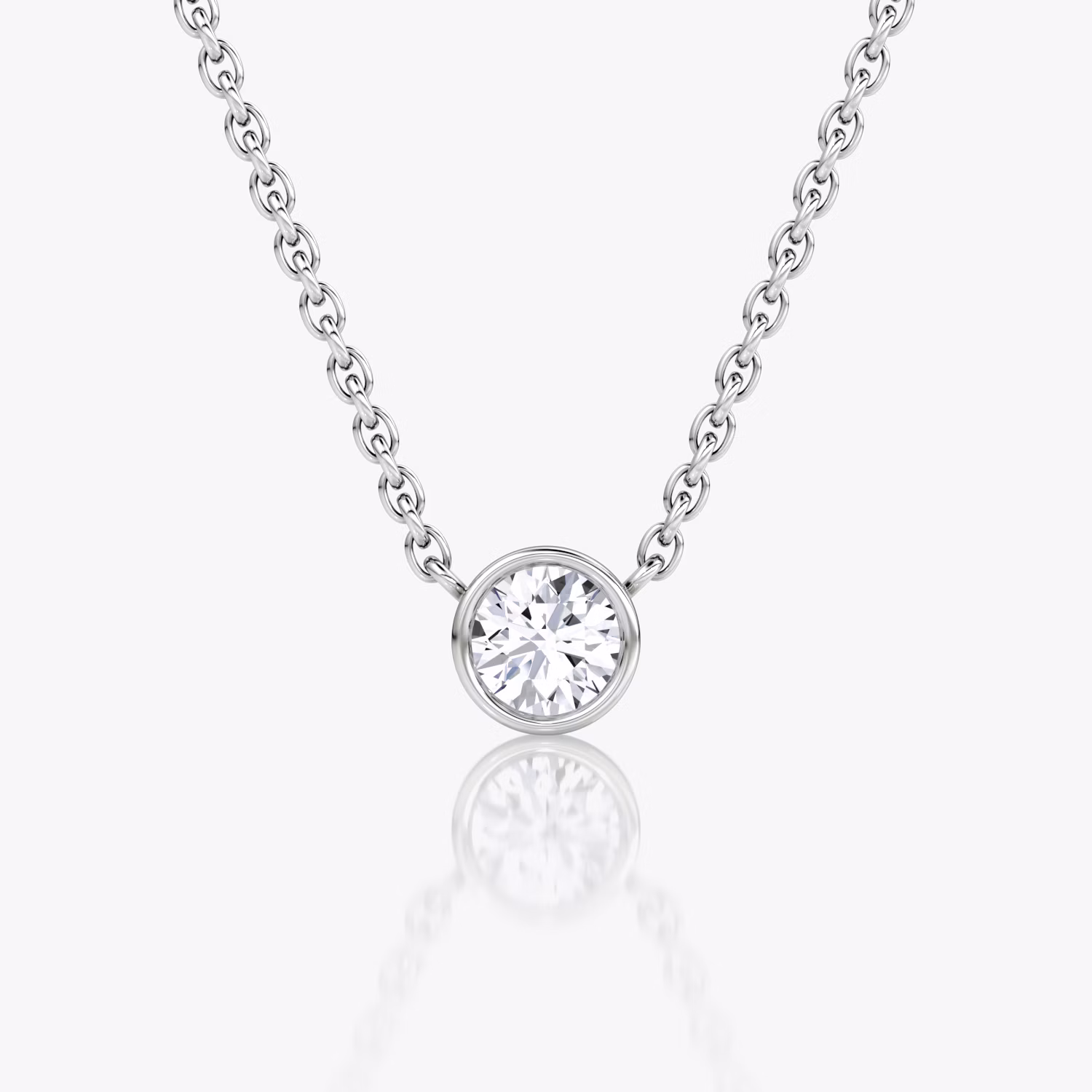 Bezel Solitaire Necklace