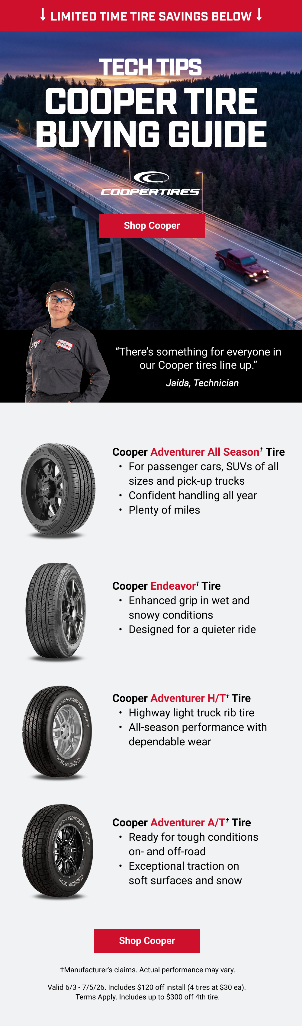 TECH TIPS COOPER TIRE BUYING GUIDE