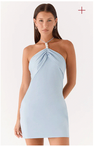 Cecelia Mini Dress — Blue