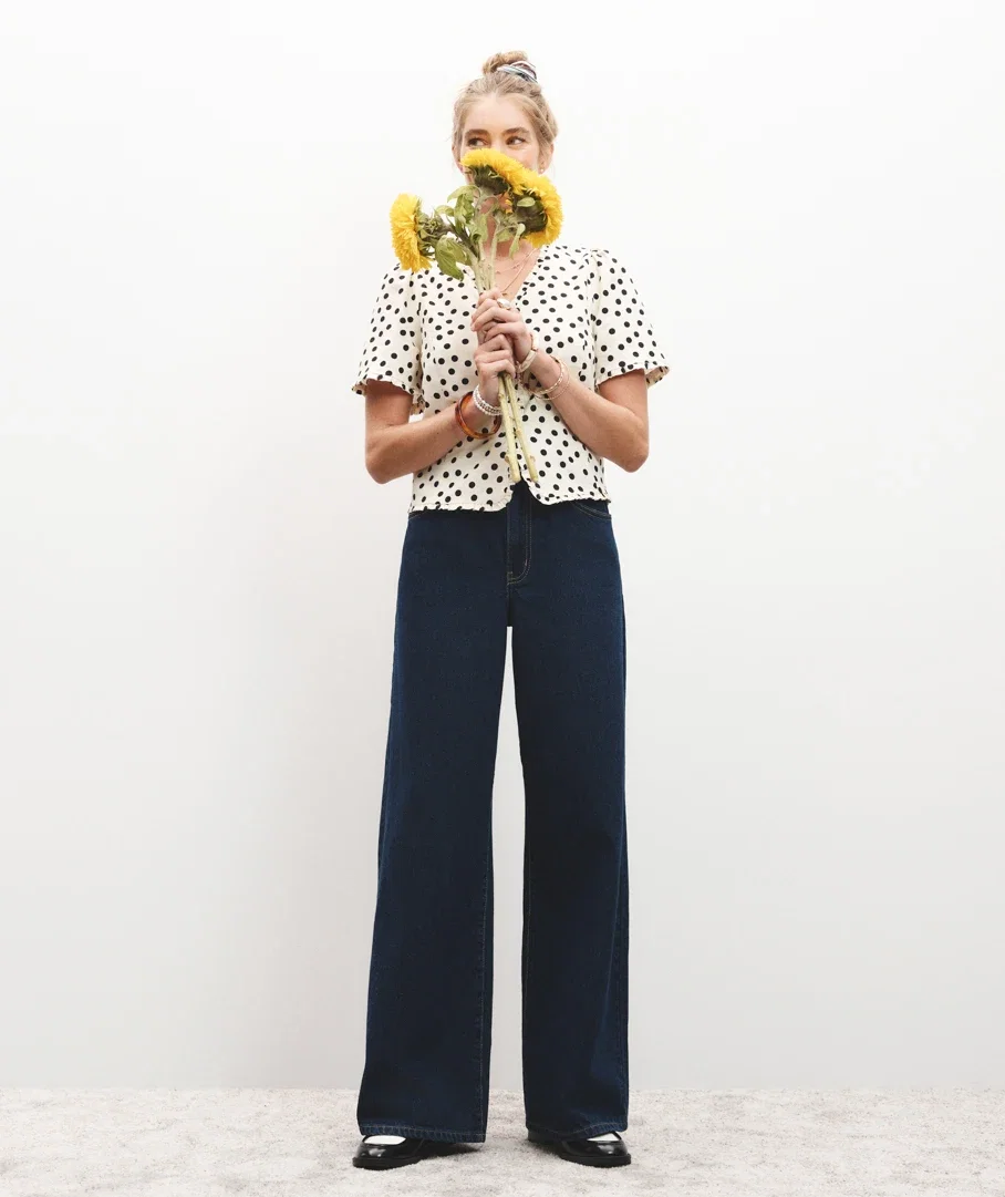 CHARLIE HIGH RISE WIDE LEG JEAN