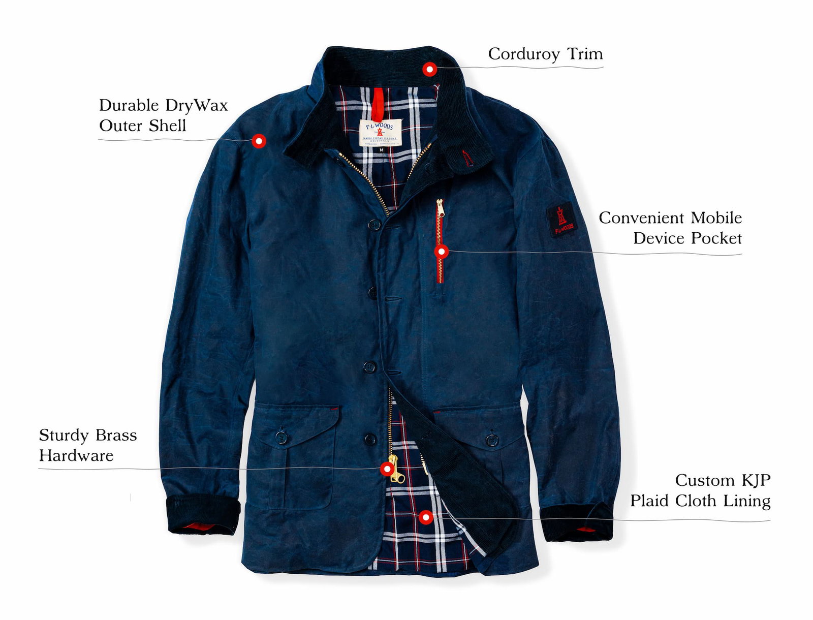 KJP X F.L. Woods Mariner's Waxed Jacket