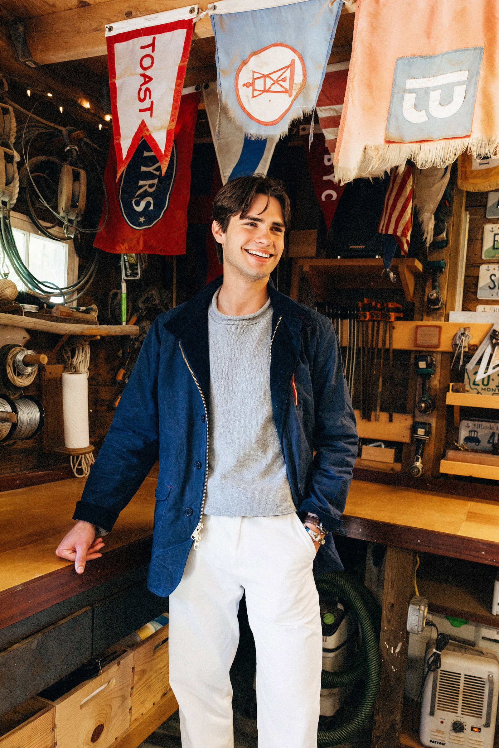 KJP X F.L. Woods Mariner's Waxed Jacket