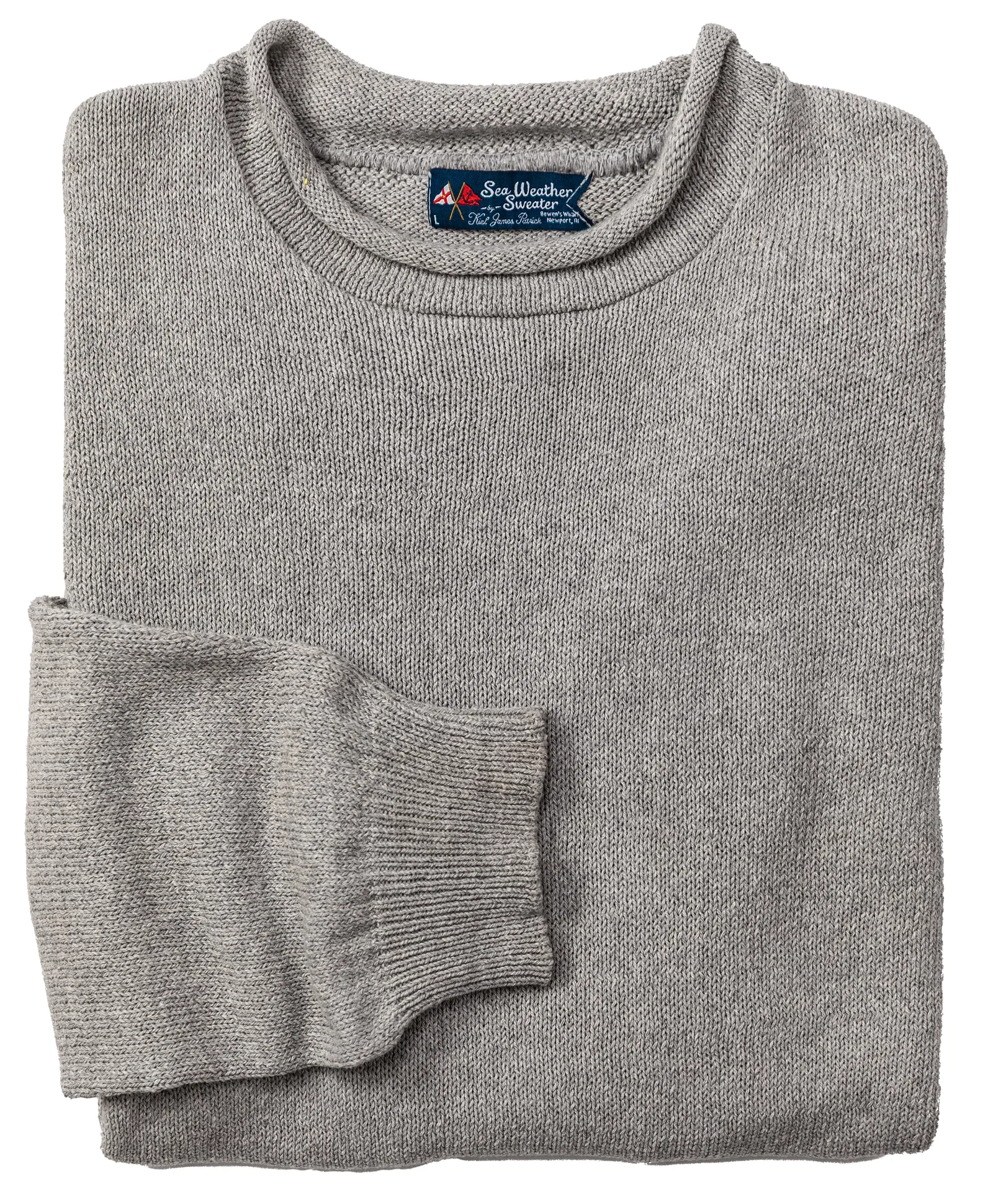 Image of Sea Weather Rollneck Sweater in Fog - Men's