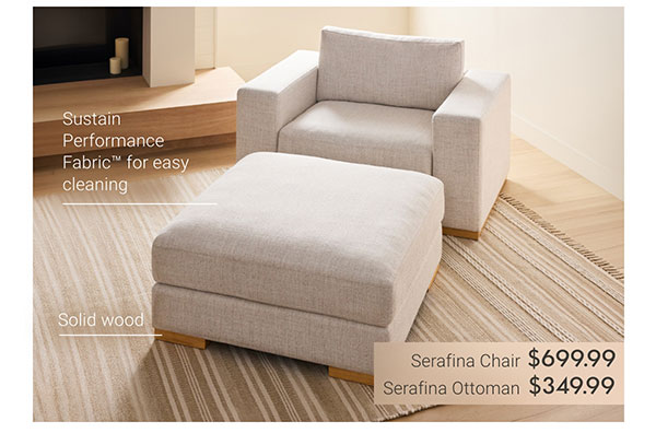 Serafina Chair & Ottoman