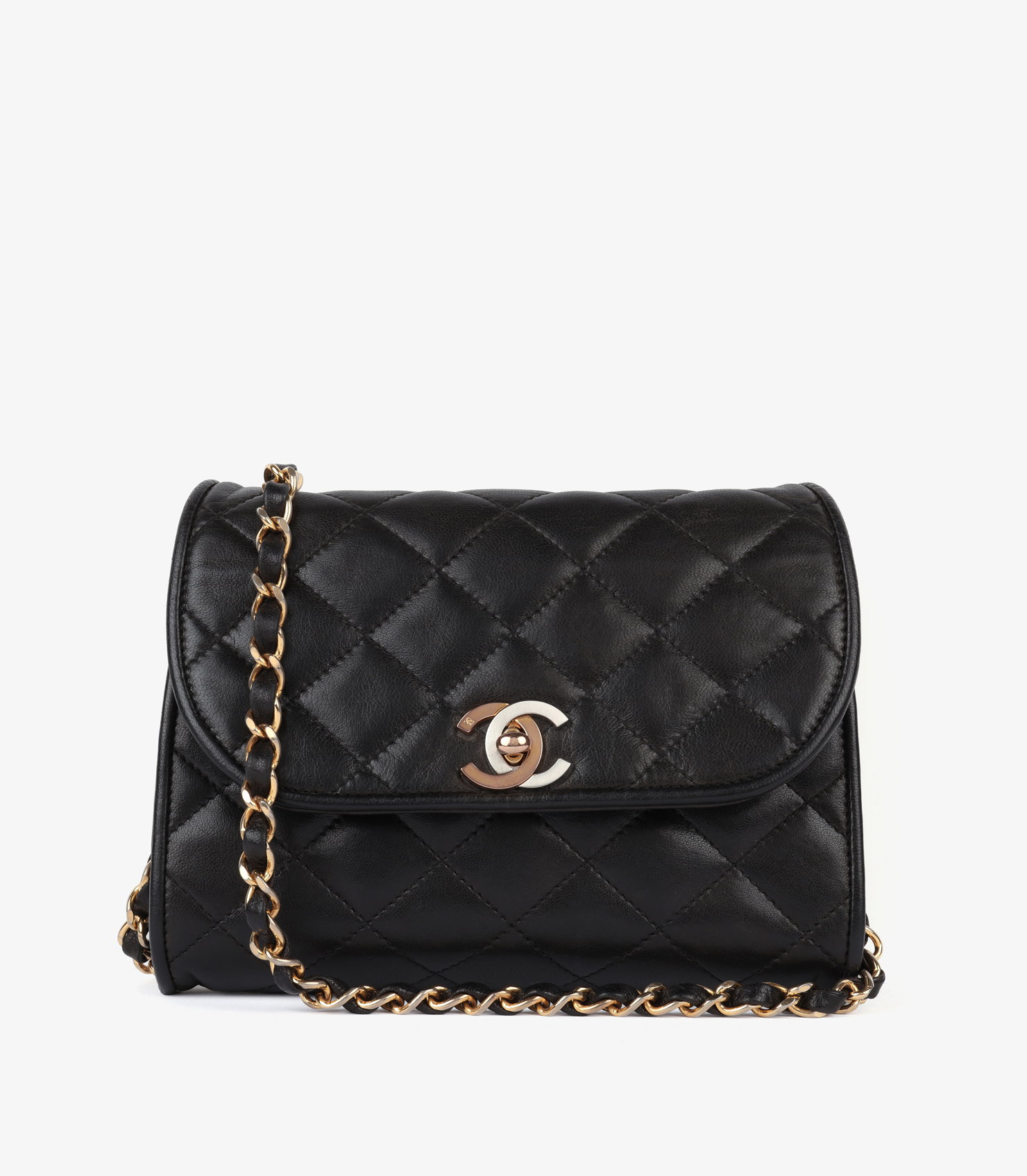 Black Quilted Lambskin Vintage Paris-Limited Mini Flap Bag