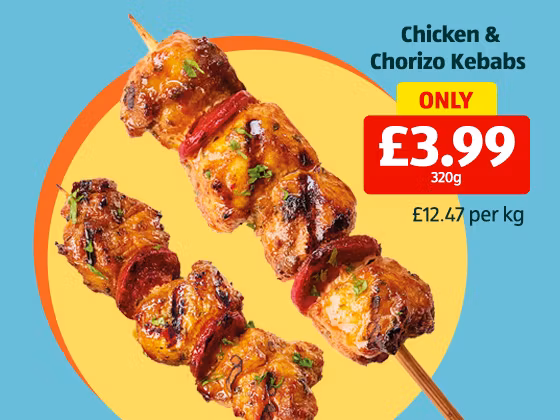 Chicken & Chorizo Kebabs Product Image