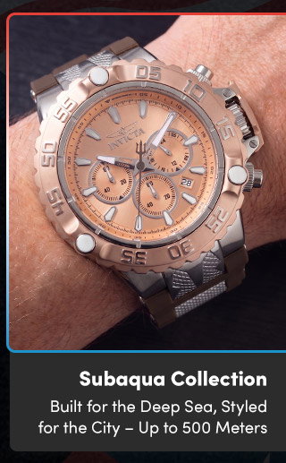 INV-48556 INVICTA Subaqua Collection | Built for the Deep Sea, Styled for the City – Up to 500 Meters