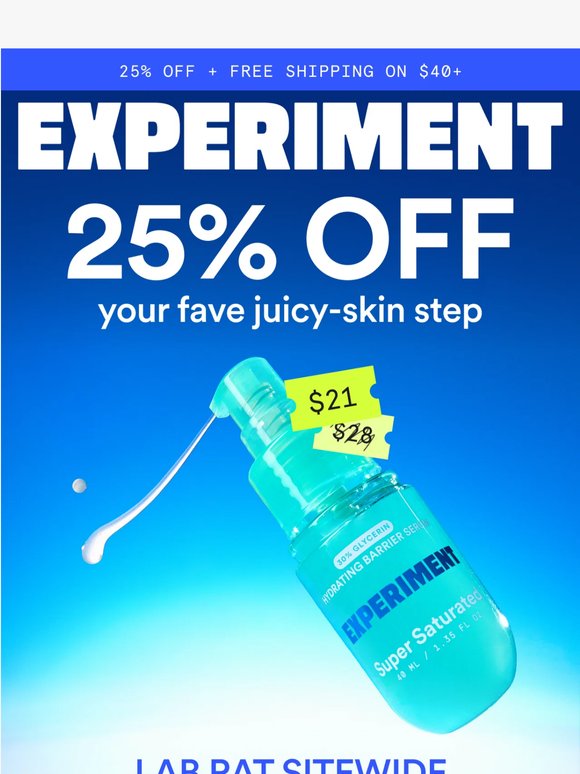 get juicy skin for 25% off 💦👀