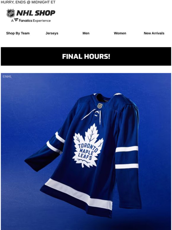 Don't Miss 20% Off Maple Leafs Fanatics Gear!
