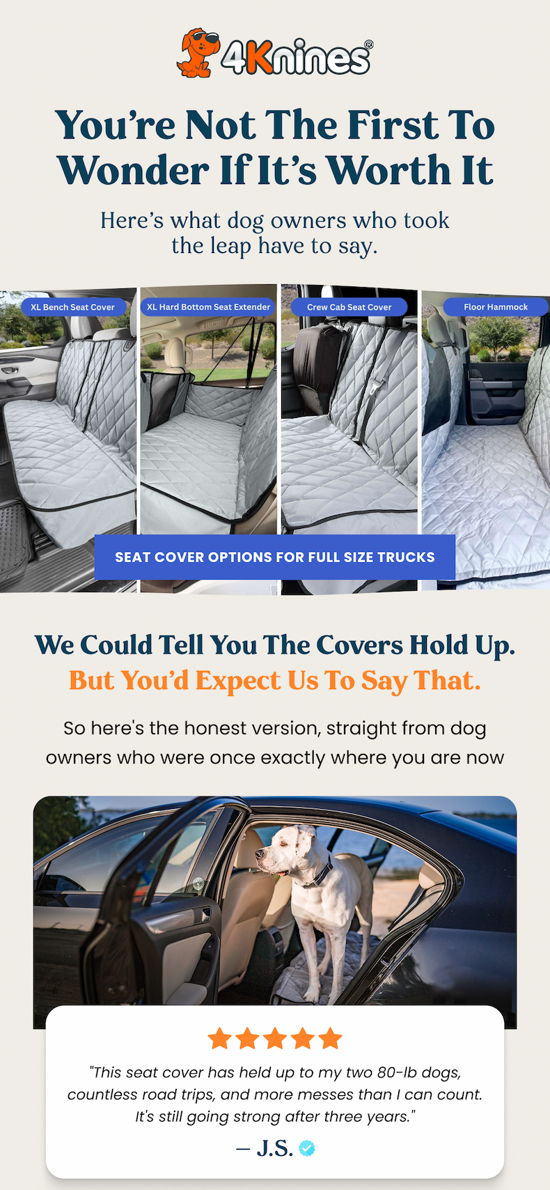 SEAT COVERS OPTIONS FOR FULL SIZE TRUCKS