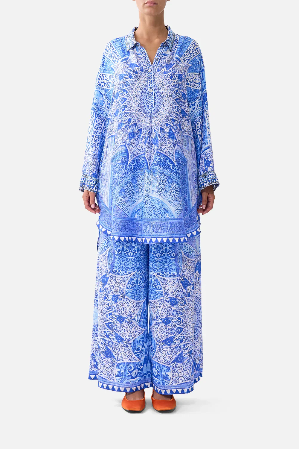 Image of RELAXED HIGH LOW SHIRT DRESS THE BOSPHOROUS