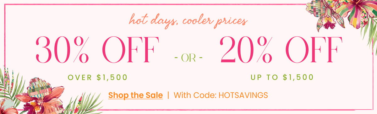 30% Off OVER $1500+ Or 20% OFF UP TO $1500
