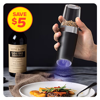 378903 Gravity Electric Salt & Pepper Grinder Set by Chef's Pride™