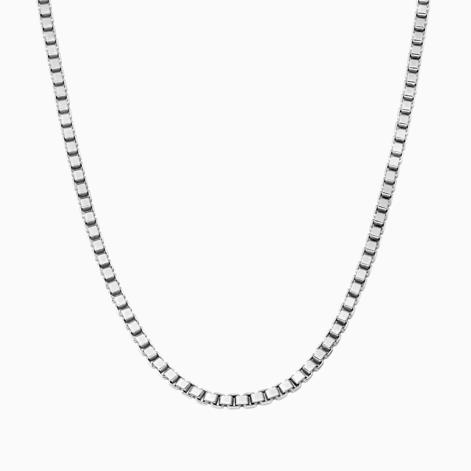 Mens Dog Tag Necklace Finished in Black Rhodium