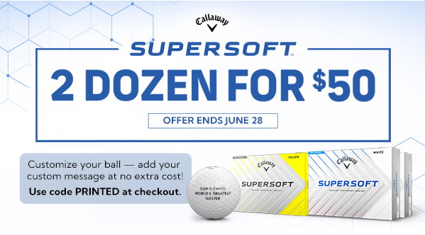 Callaway Supersoft Double Dozen Golf Balls 2 For $50