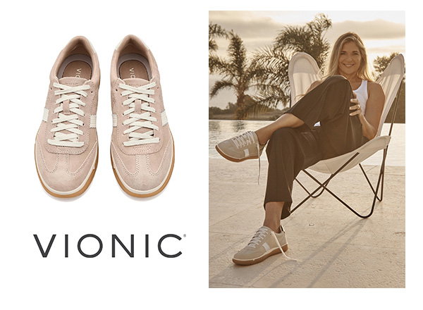 an image of a woman sitting on a chair next to a pair of shoes