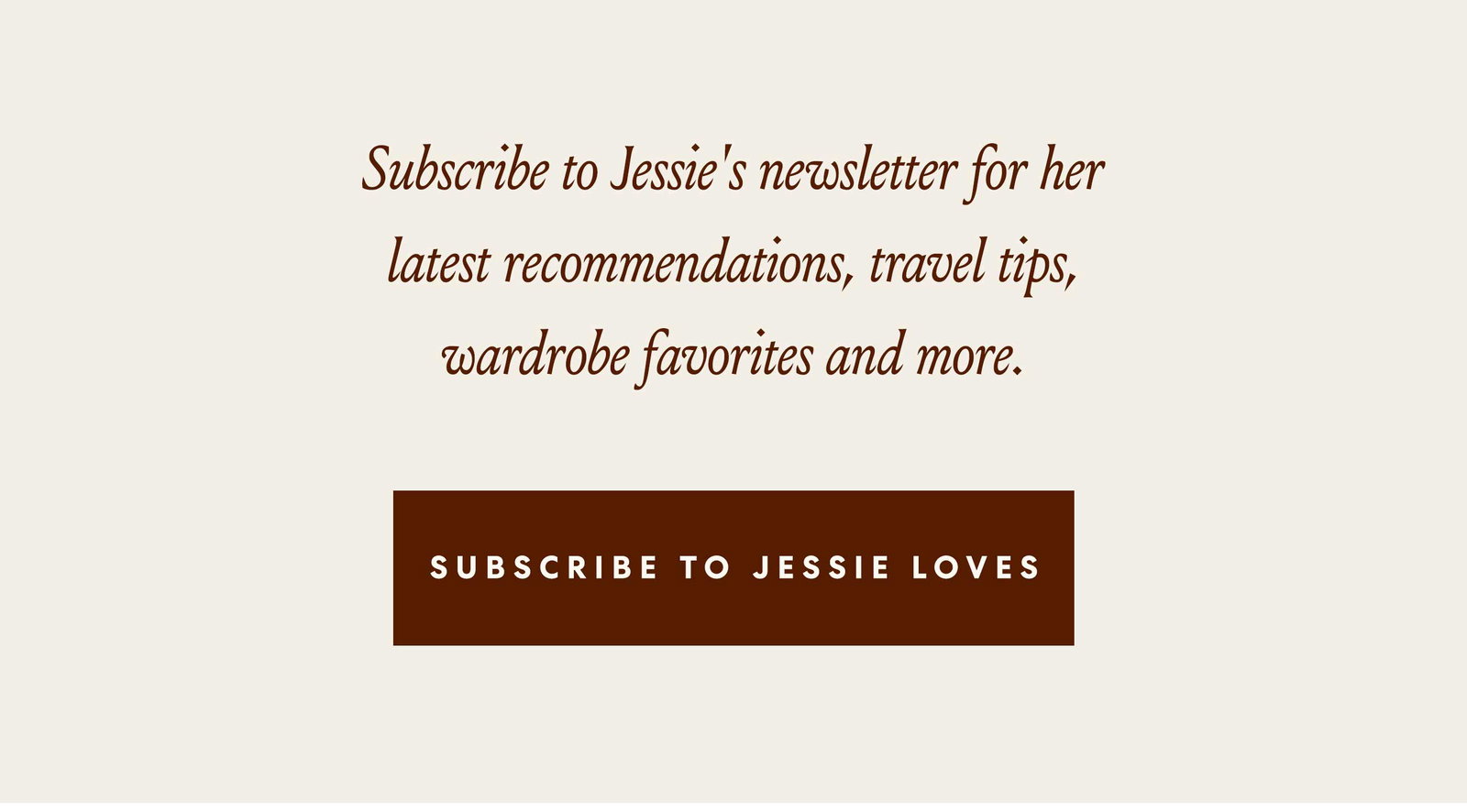 Subscribe to Jessie Loves