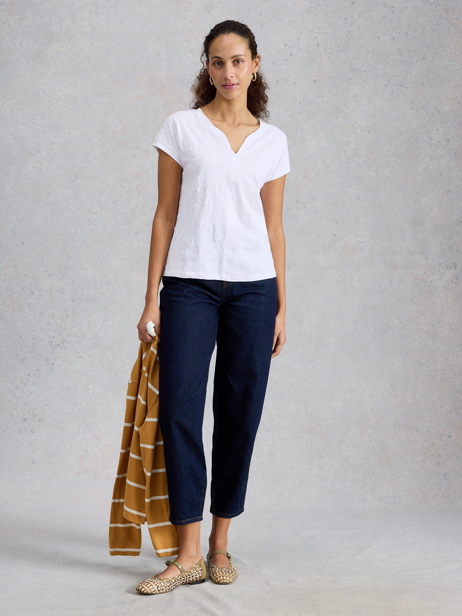 Shop Nelly Embroidered Tee