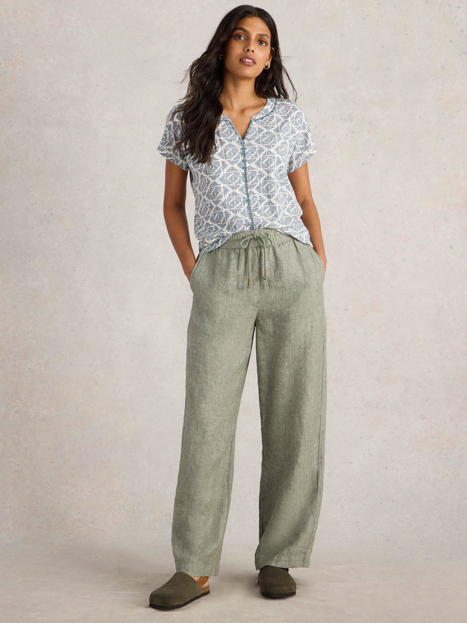 Shop Nelly Notch Embroidered Tee