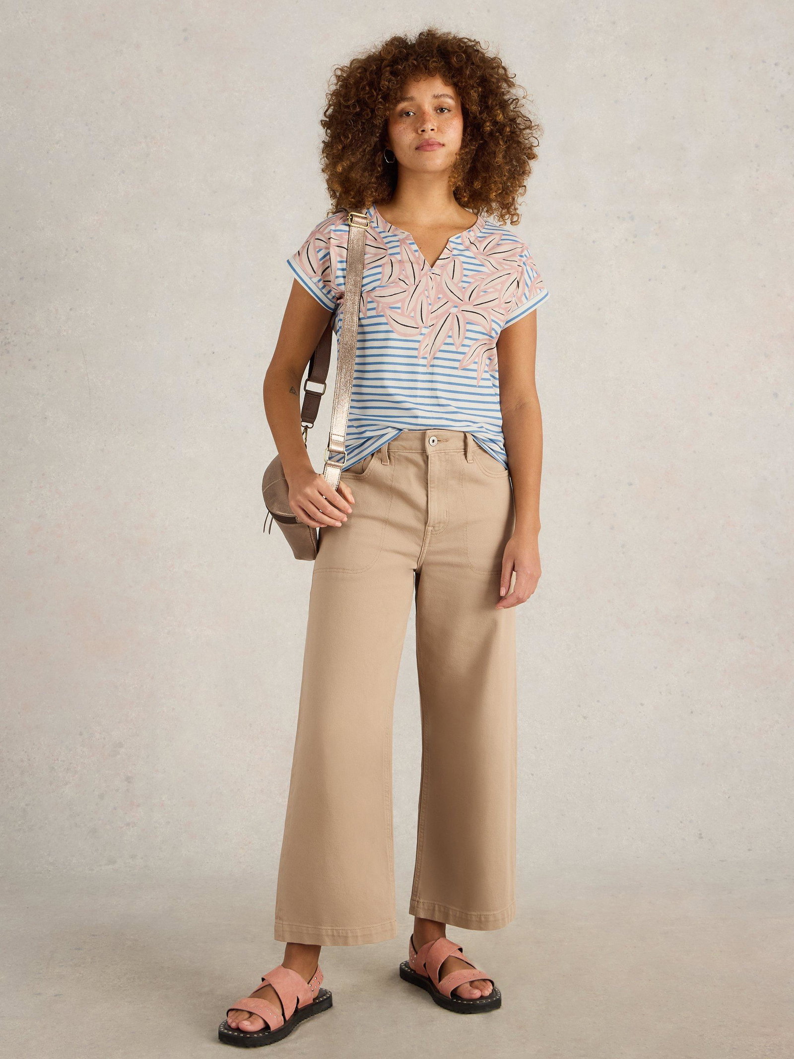 Shop Nelly Notch Neck Tee