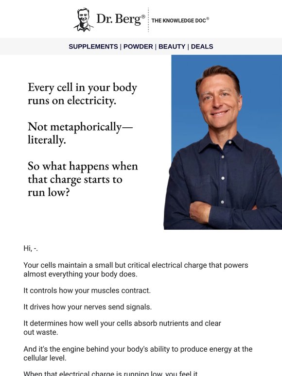 Your cells might be running on empty right now