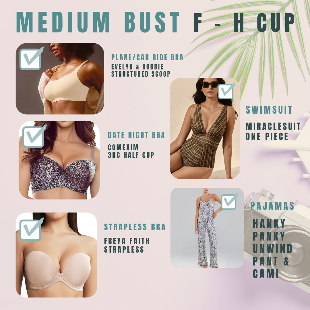 Medium Bust Check List F to H Cup