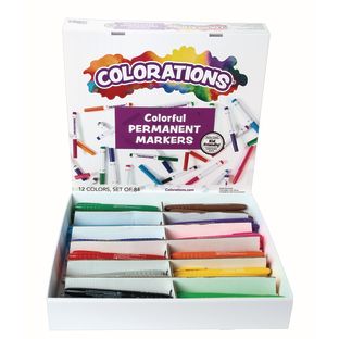 Image of Colorations® Permanent Marker Classroom Value Pack - 84 Pieces