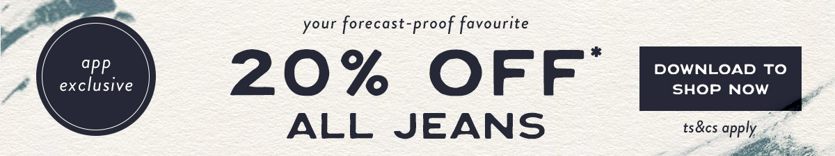 20% off Jeans