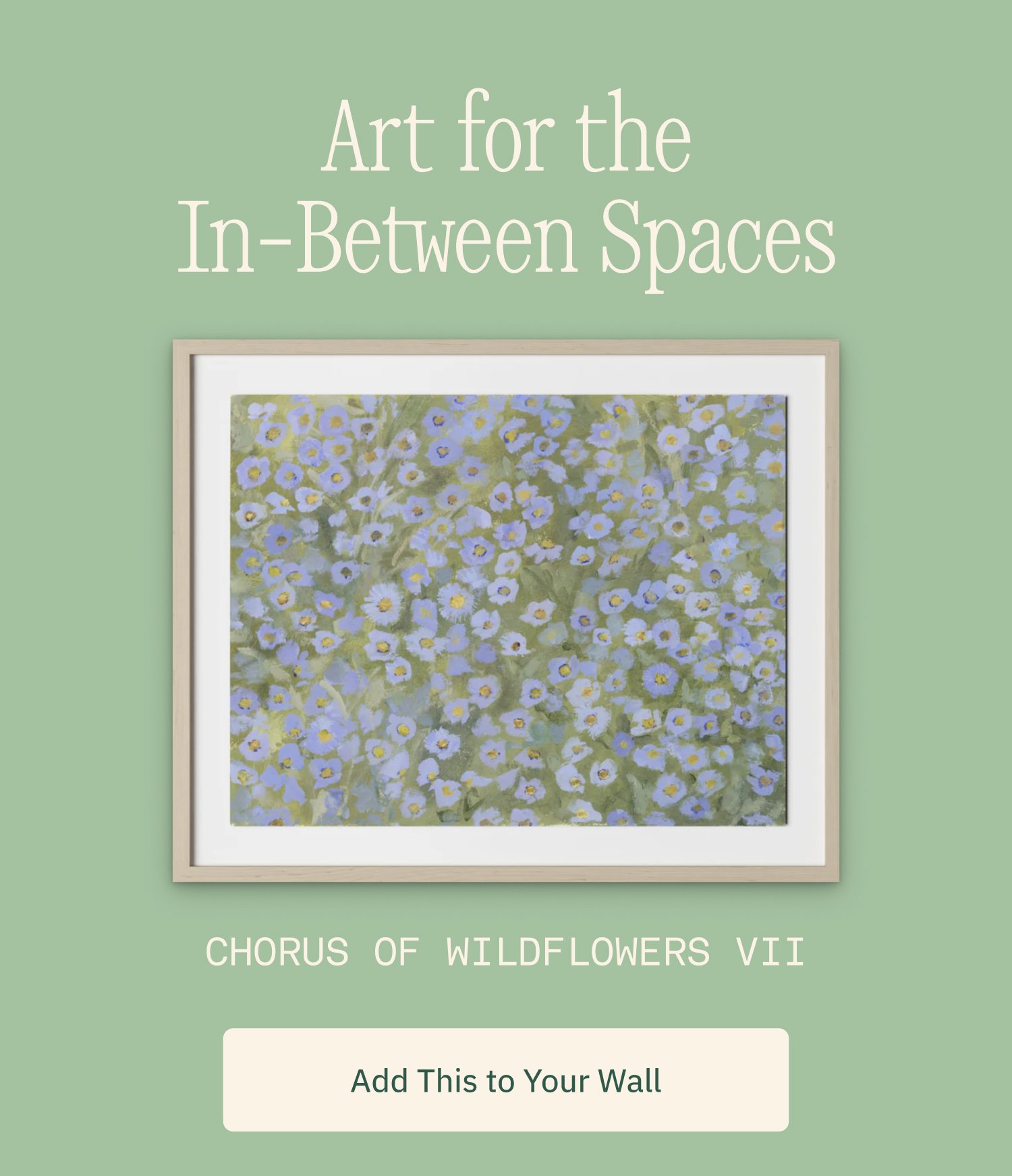 Art for the In-Between Spaces Chorus of Wildflowers VII Add This to Your Wall