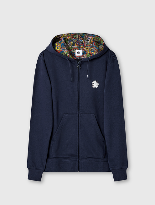Navy lounge zip up