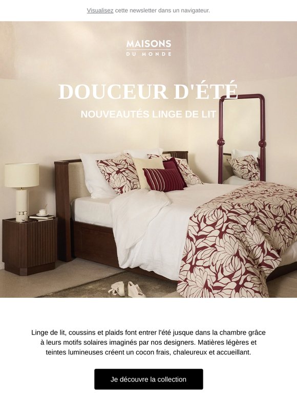 Place au bien-être : la chambre passe en mode été