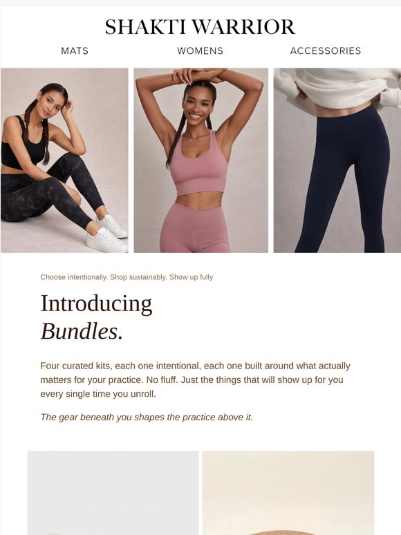 We curated 4 kits - yoga, pilates, ritual, earth practice.