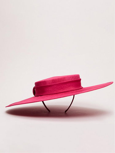 Shantung Boater Fascinator