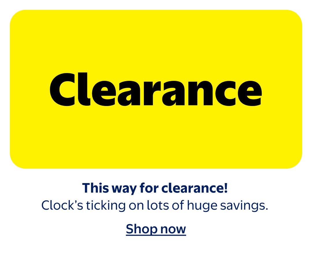 This way for clearance!