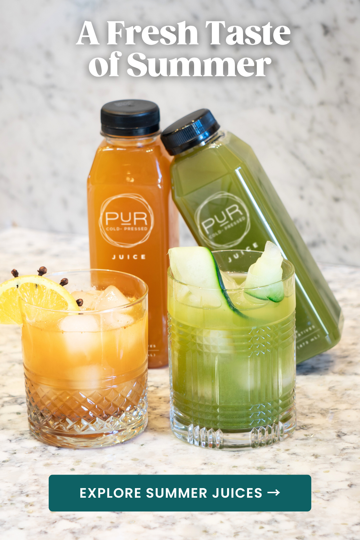 A fresh taste of summer with PUR's summer juices