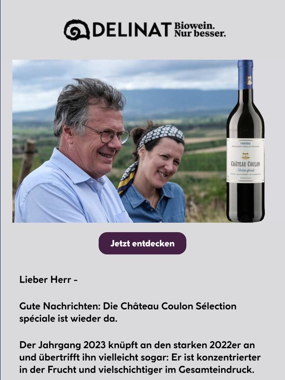 Wieder im Regal: Château Coulon Sélection spéciale