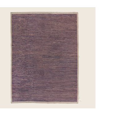 Purple Zameen Textured Wool Rug - 8' x 10'