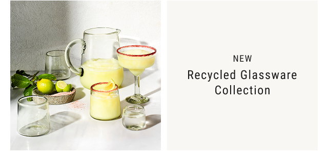 NEW - Recycled Glassware Collection