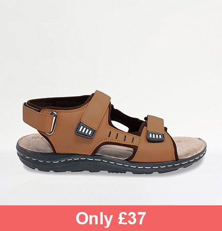 Pegasus Leather Wide Fit Sandal - MJ642