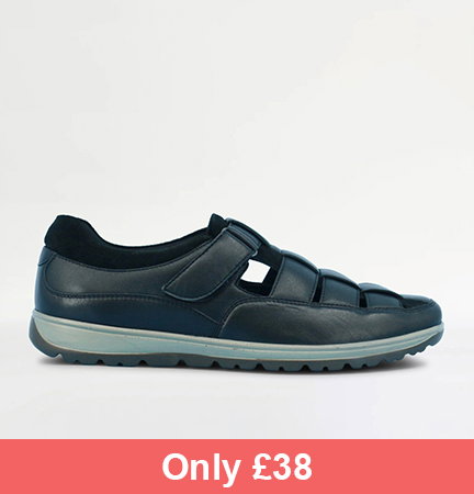 Pegasus Leather Wide Fit Sandal Shoe - MJ071
