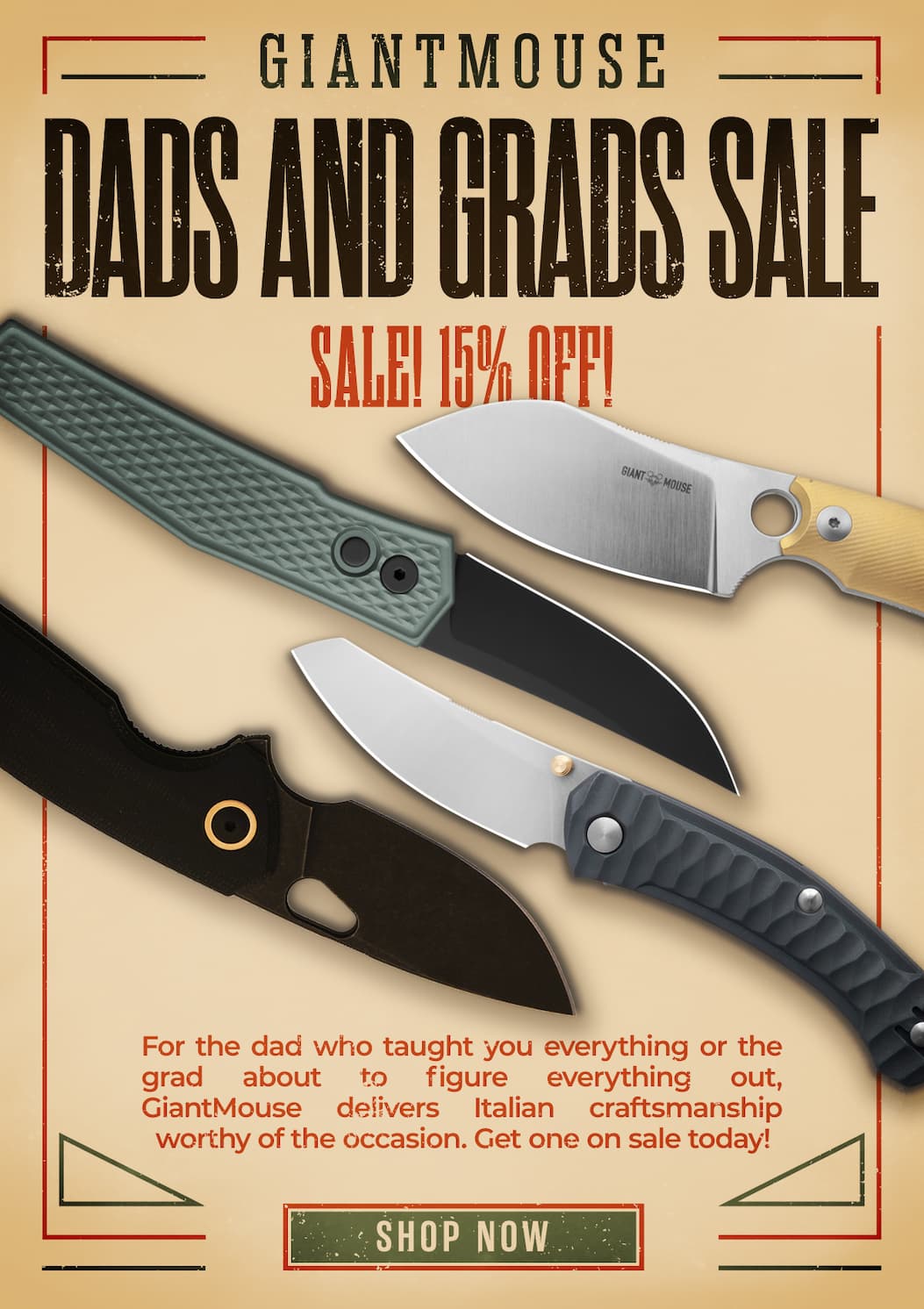 GiantMouse Dads And Grads Sale