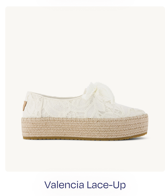 Valencia Lace-Up Platform Espadrille
