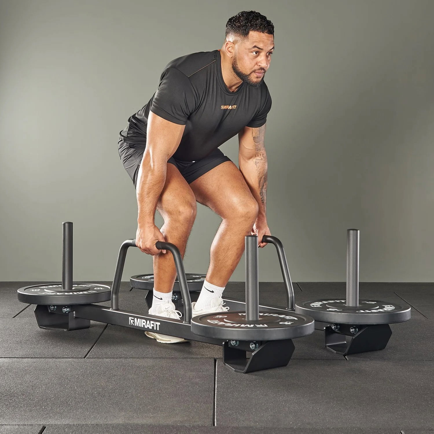 Upright farmers walk handles