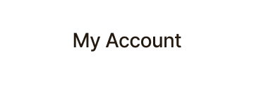 My Account