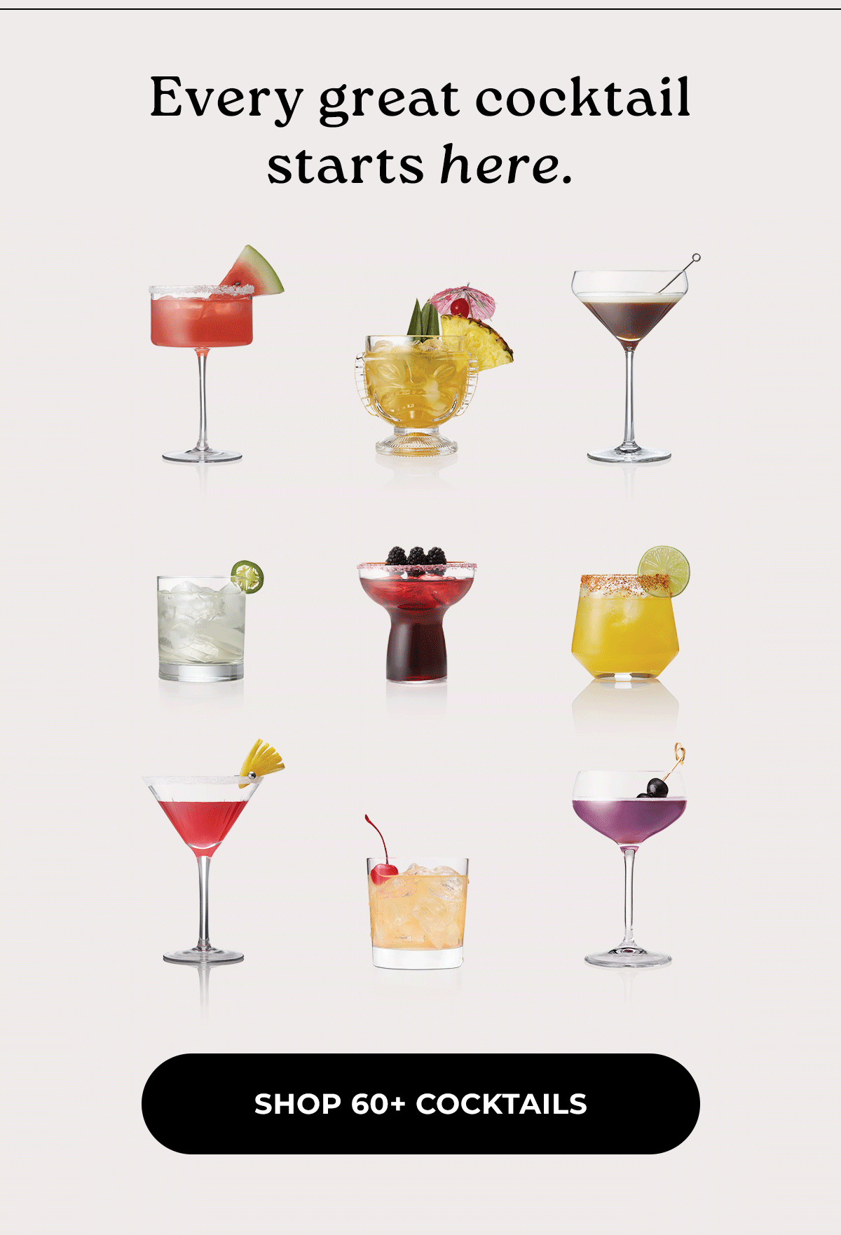 Shop 60+ Cocktails