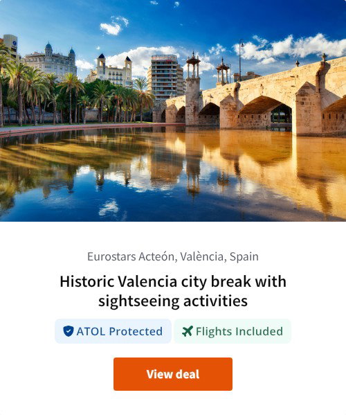 Historic Valencia city break with sightseeing activities